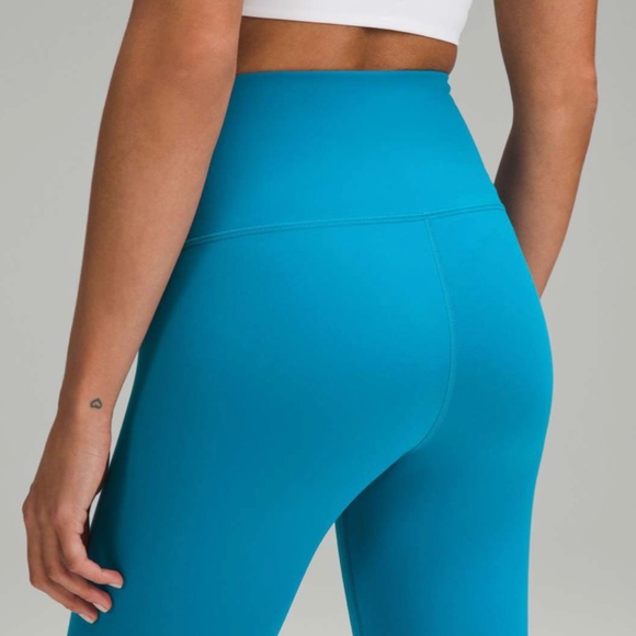 Lululemon Wunder Train High-Rise Crop 23" Hawaiian Blue Size 6 - Picture 1 of 7